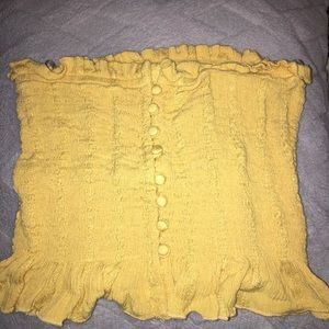 American eagle yellow tube top